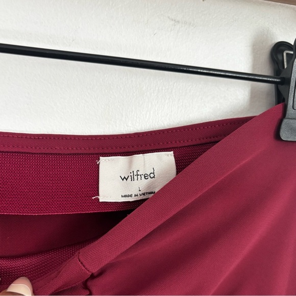 ARITZIA WILFRED | VESPA skirt in wine | size large - Picture 5 of 5